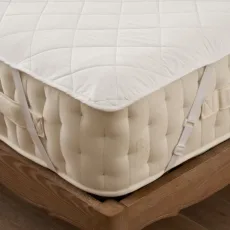 Cotton Quilted Mattress Protector, King Cotton Quilted Mattress Protector, King