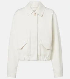 Cotton twill blouson jacket Cotton twill blouson jacket