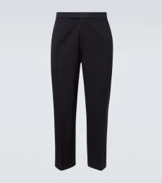 Cotton twill straight pants Cotton twill straight pants