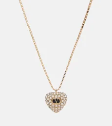 Cour Royal embellished pendant necklace Cour Royal embellished pendant necklace