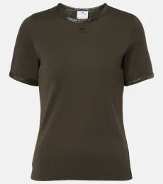 CourrÃges Logo cotton-blend T-shirt CourrÃges Logo cotton-blend T-shirt
