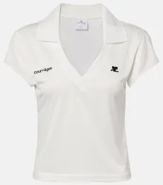 CourrÃges Logo jersey Polo Shirt CourrÃges Logo jersey Polo Shirt