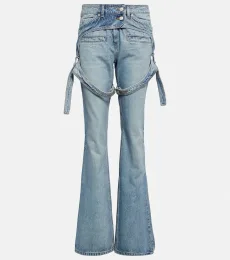 Courrèges Jean bootcut à taille mi-haute Courrèges Jean bootcut à taille mi-haute