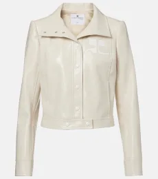 Courrèges Logo faux leather jacket Courrèges Logo faux leather jacket