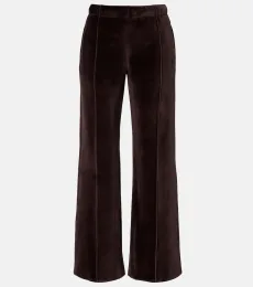 Courrèges Pantalones deportivos de terciopelo en mezcla de algodón Courrèges Pantalones deportivos de terciopelo en mezcla de algodón