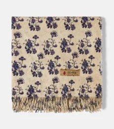 Couverture Sharpei en coton et lin à fleurs Couverture Sharpei en coton et lin à fleurs