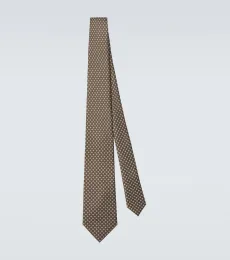 Cravate en jacquard de soie Cravate en jacquard de soie