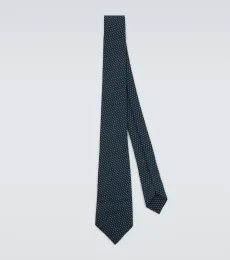Cravate en jacquard de soie Cravate en jacquard de soie