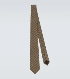 Cravate GG en soie jacquard Cravate GG en soie jacquard