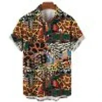 Crazy Animal Print Shit Shirt (L) Crazy Animal Print Shit Shirt (L)