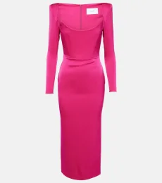Crepe satin midi dress Crepe satin midi dress