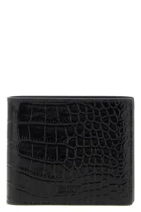 Crocodile leather wallet - Black Crocodile leather wallet - Black