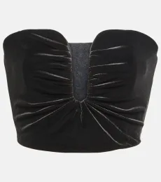 Crop top de terciopelo Crop top de terciopelo