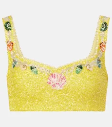Crop top Marina adornado Crop top Marina adornado