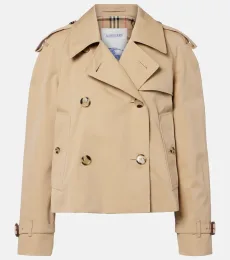 Cropped cotton gabardine jacket Cropped cotton gabardine jacket