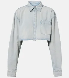 Cropped denim shirt Cropped denim shirt
