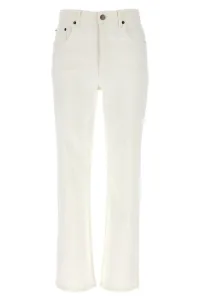 Cropped jeans White Size