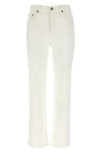 Cropped jeans - White