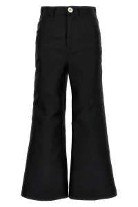 Cropped Silk Blend Pants Size IT