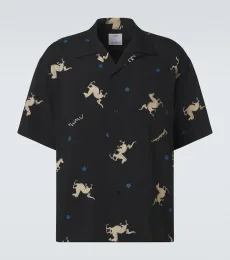 Crosby printed bowling shirt Crosby printed bowling shirt