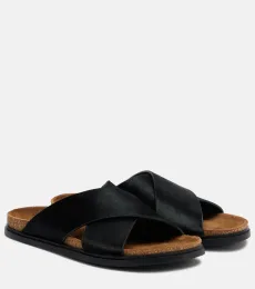 Cross calf hair sandals Cross calf hair sandals