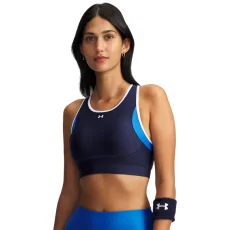 Crossback Mid Open Back Womens Sports Bra Washed Navy / Blue Atlantis / White Crossback Mid Open Back Womens Sports Bra Washed Navy / Blue Atlantis / White