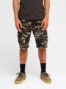 Crucial Battle 21 - Men Green Cargo Shorts Crucial Battle 21 - Men Green Cargo Shorts
