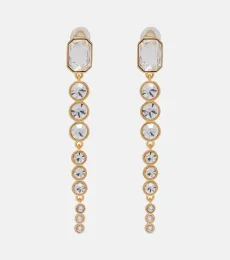 Crystal-embellished clip-on earrings Crystal-embellished clip-on earrings