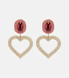 Crystal-embellished clip-on earrings Crystal-embellished clip-on earrings