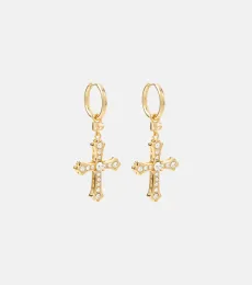 Crystal-embellished drop earrings