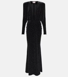 Crystal-embellished gown Crystal-embellished gown