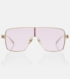 Crystal-embellished shield sunglasses Crystal-embellished shield sunglasses