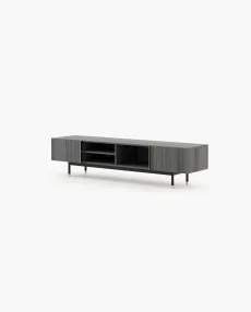 CUBA Media Unit Grey Eucalyptus Veneer Matte