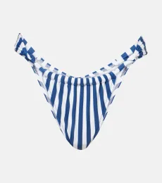 Culotte de bikini rayée Rose