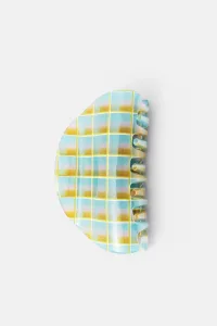 Curved Check Hair Clip
