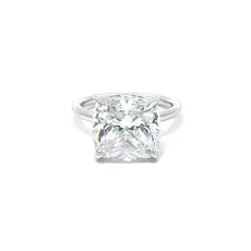Cushion Cut Silver Ring 12x10mm Cushion Cut Silver Ring 12x10mm