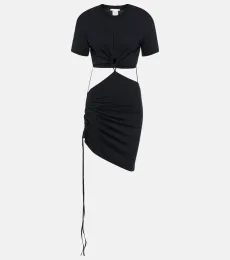 Cutout cotton jersey T-shirt dress Cutout cotton jersey T-shirt dress