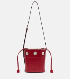 Cutout leather bucket bag Cutout leather bucket bag