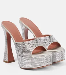 Dalida embellished platform mules Dalida embellished platform mules
