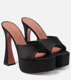 Dalida satin platform mules Dalida satin platform mules