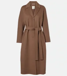 Dama virgin wool wrap coat