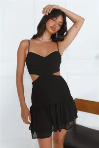 Dancing In Spain Mini Dress Black Dancing In Spain Mini Dress Black