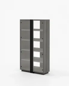 DARC Bookcase & Shelving Grey Eucalyptus Veneer Matte DARC Bookcase & Shelving Grey Eucalyptus Veneer Matte