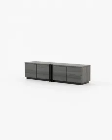 DARC Media Unit Grey Eucalyptus Veneer Matte