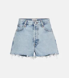 Dare high-rise denim shorts Dare high-rise denim shorts