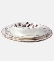 Dark Viola Anemone Milk starter plate and bowl set by Marni Dark Viola Anemone Milk starter plate and bowl set by Marni