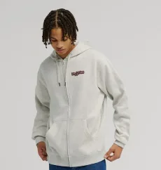DC Shoes Eye Of The Storm - Men Grey Zip-Up Hoodie