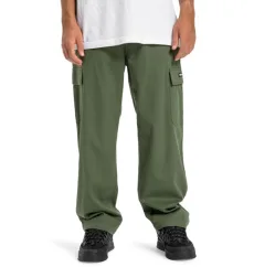 DC Shoes Worker Baggy Cargo - Men Green Chino Trousers DC Shoes Worker Baggy Cargo - Men Green Chino Trousers