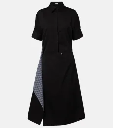 Deconstructed gabardine shirt dress Deconstructed gabardine shirt dress