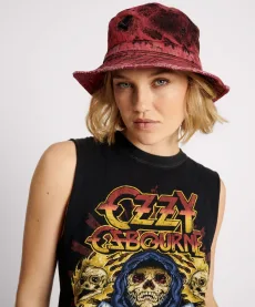 Denim Bucket Hat - Black Heart, ML Denim Bucket Hat - Black Heart, ML